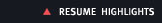 Resume Highlights